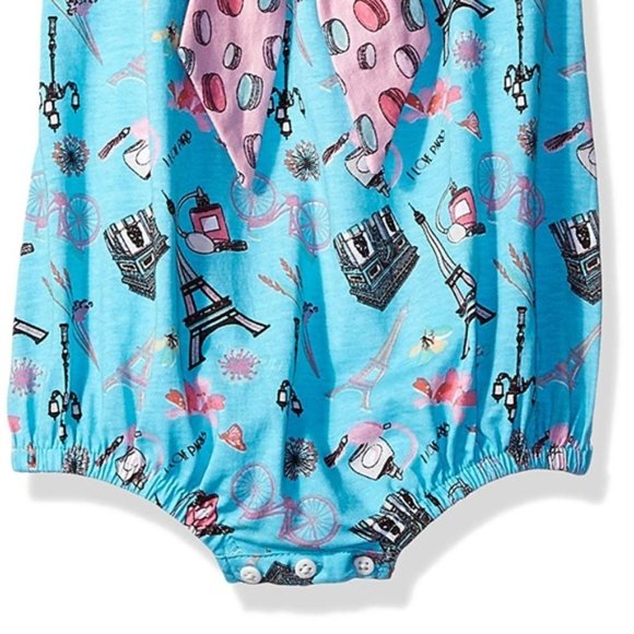 Jelly The Pug Girls Sun Suit Bubble Romper Summer Outfit Size 24M - Picture 4 of 6